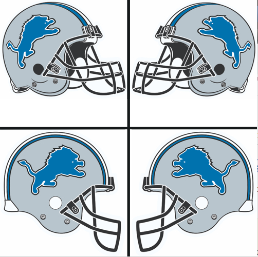 Detroit Lions Helmet Logo iron on paper